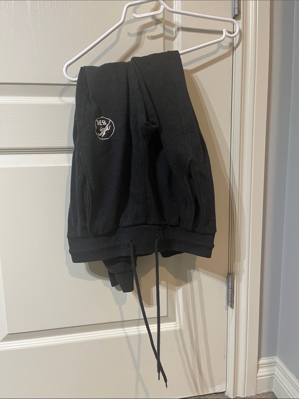 Black Hoodie with Small Graphic Patch